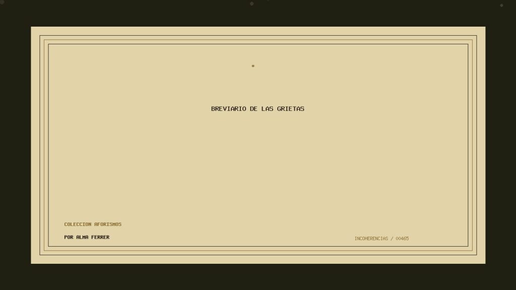 Portada de Breviario de las grietas, obra de Alma Ferrer
