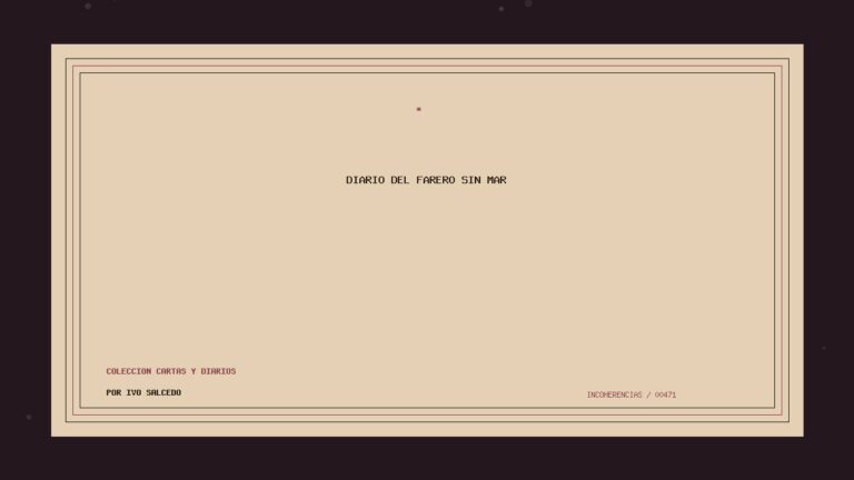 Portada de Diario del farero sin mar, obra de Ivo Salcedo