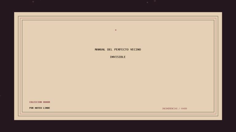 Portada de Manual del perfecto vecino invisible, obra de Mateo Linde