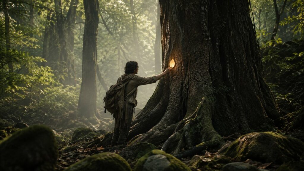 Escena fotorrealista para «El bosque que cobraba memoria», escrito publicado en Incoherencias