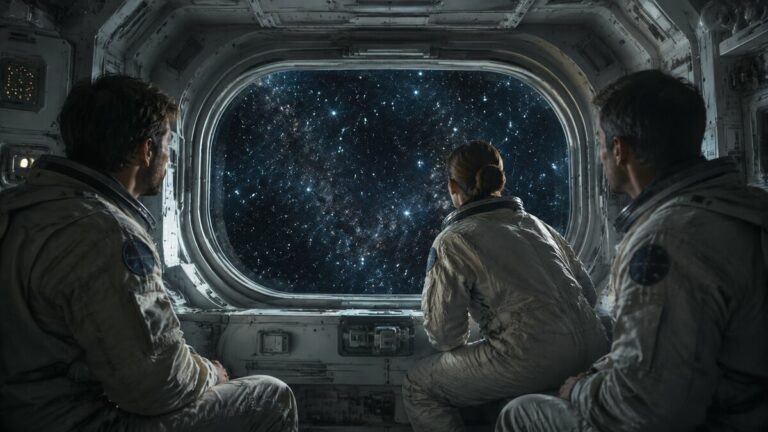 Escena fotorrealista para «Los astronautas que olvidaron la Tierra», escrito publicado en Incoherencias